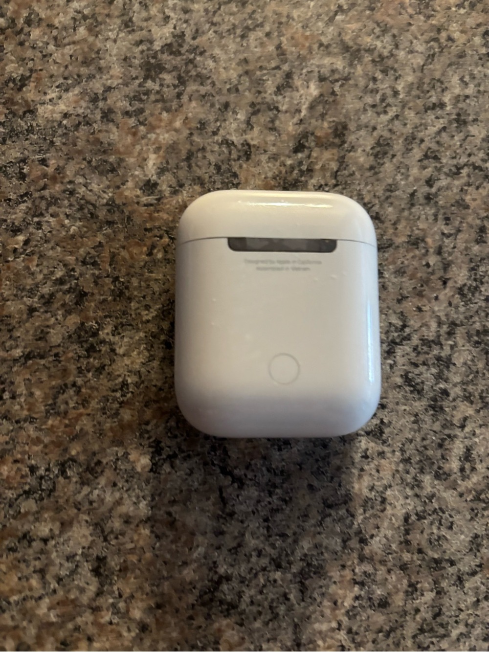 AirPod charging case with right AirPod only
